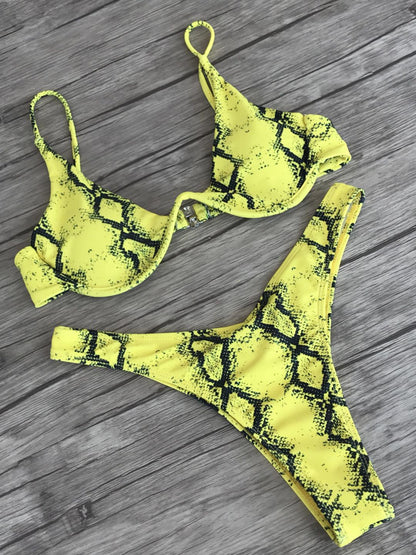 Bikini Slangenprint Braziliaans Badpak