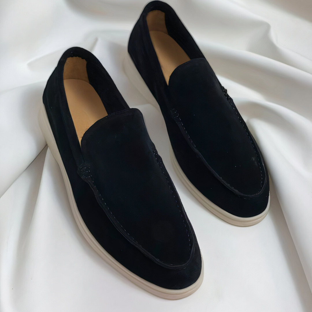 Vintage Leren Loafers Mannen