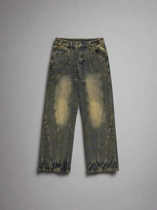 Denim jeans cargo y2k