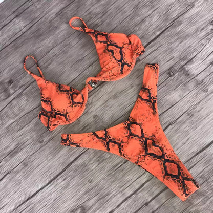 Bikini Slangenprint Braziliaans Badpak