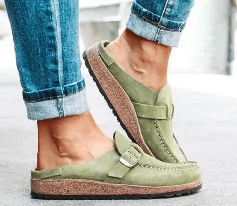 Buckley Wildlederclogs für Damen Grün