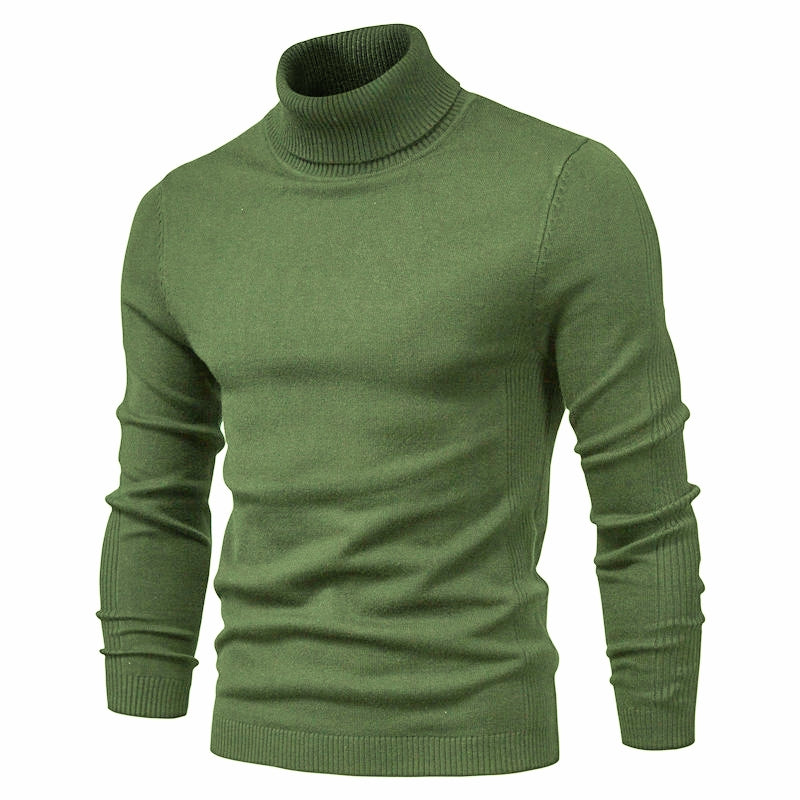 Turtleneck Viscose Pullover herren