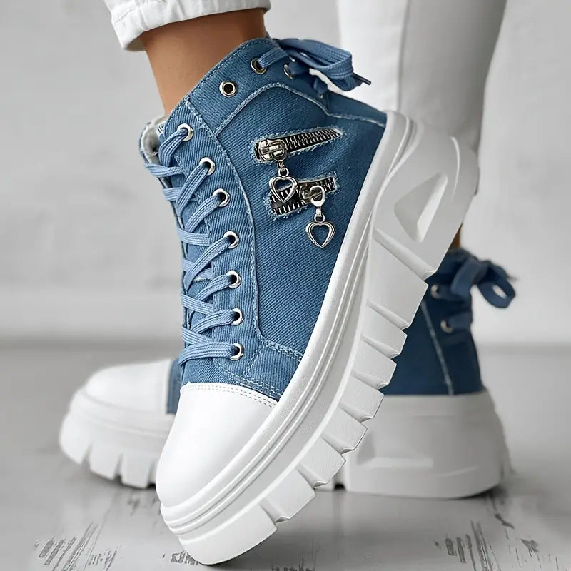 Kayden | Casual Chic Denim Sneakers