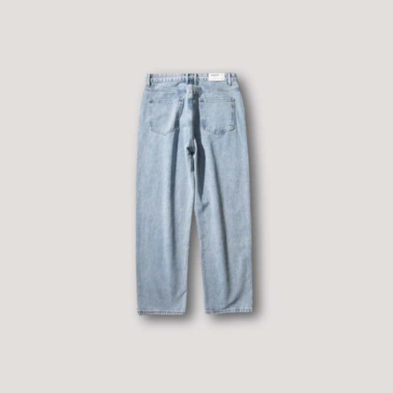 Y2k 90s Washed Denim Rechte Pijp Jeans