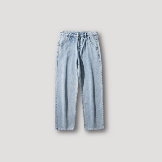 Y2k 90s Washed Denim Rechte Pijp Jeans