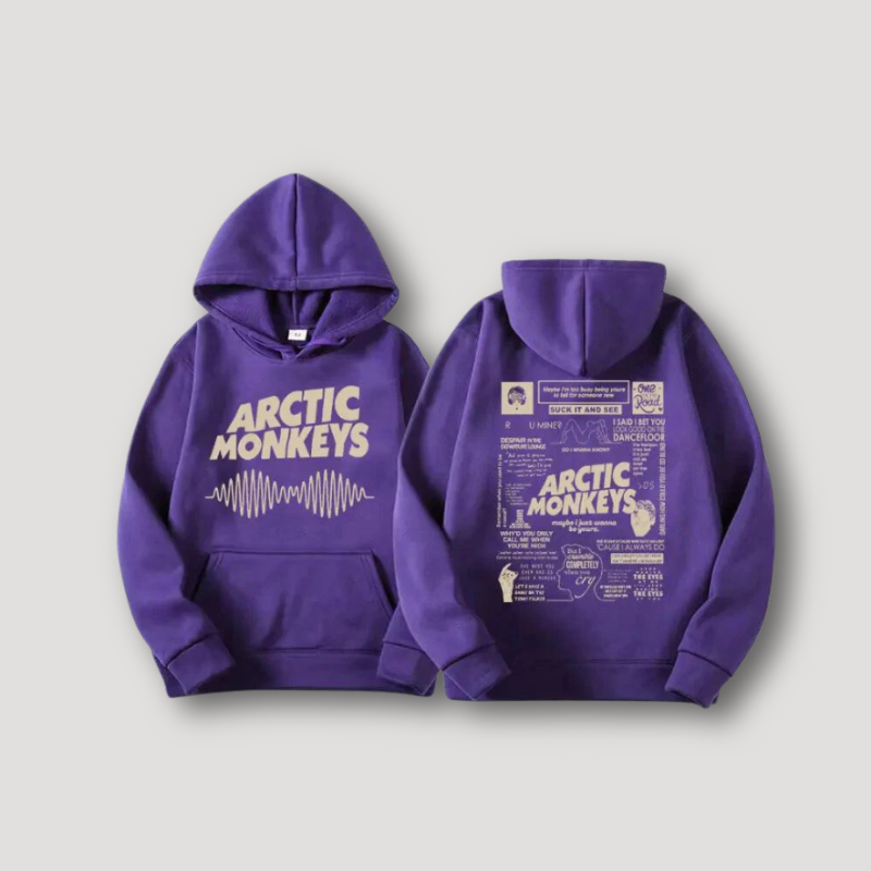 Acrtic Monkeys Geluidsgolf Grafische Print Hoodie