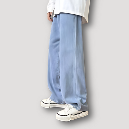 Loose Baggy Wide Leg Vervaagd Denim Jeans