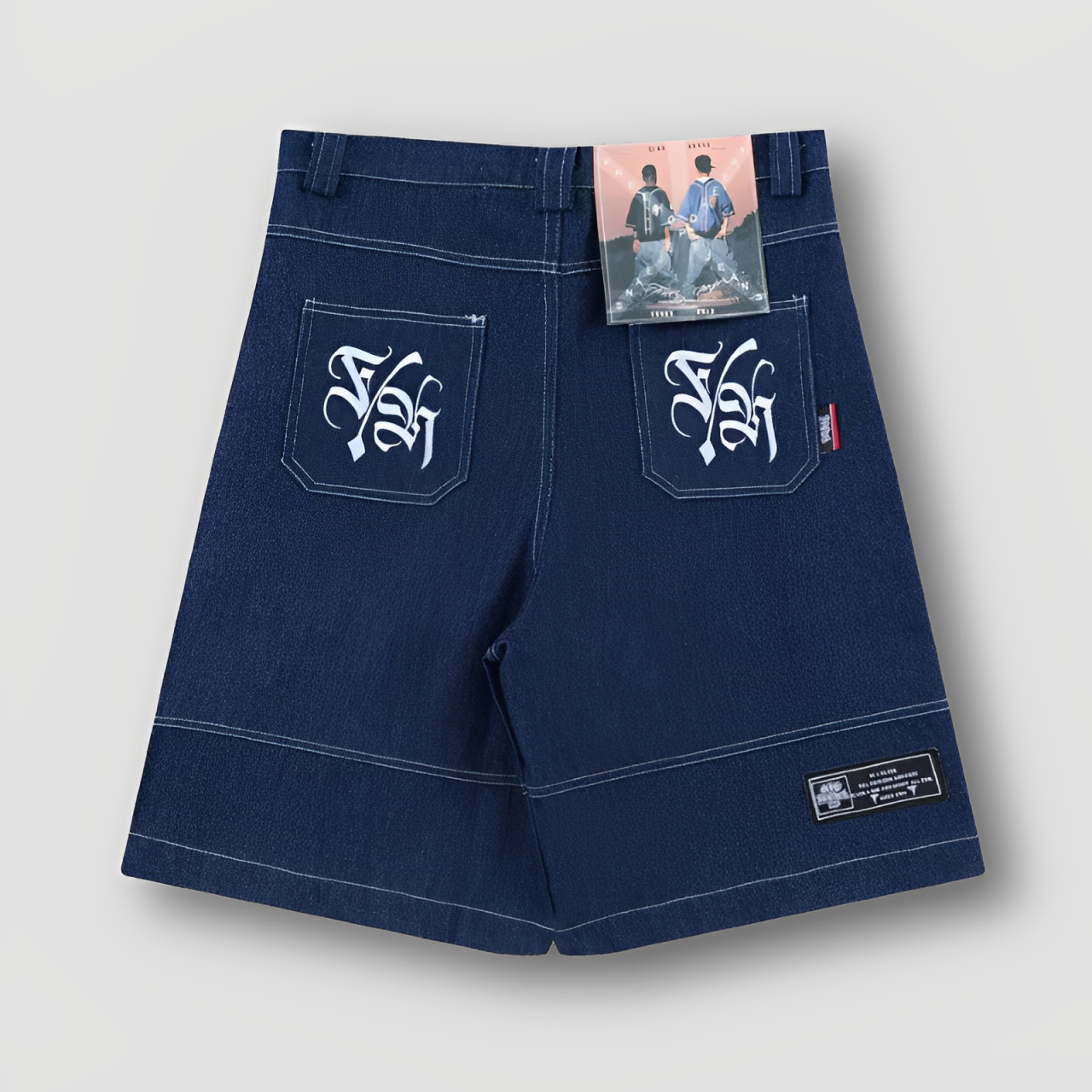 Lange Wide Leg Baggy Stijl Graffiti Jorts