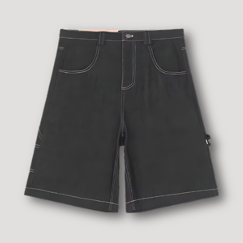 Lange Wide Leg Baggy Stijl Graffiti Jorts