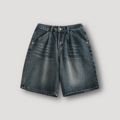 Zomer Vintage Style Gewasen Vervaagd Denim Korte Broek