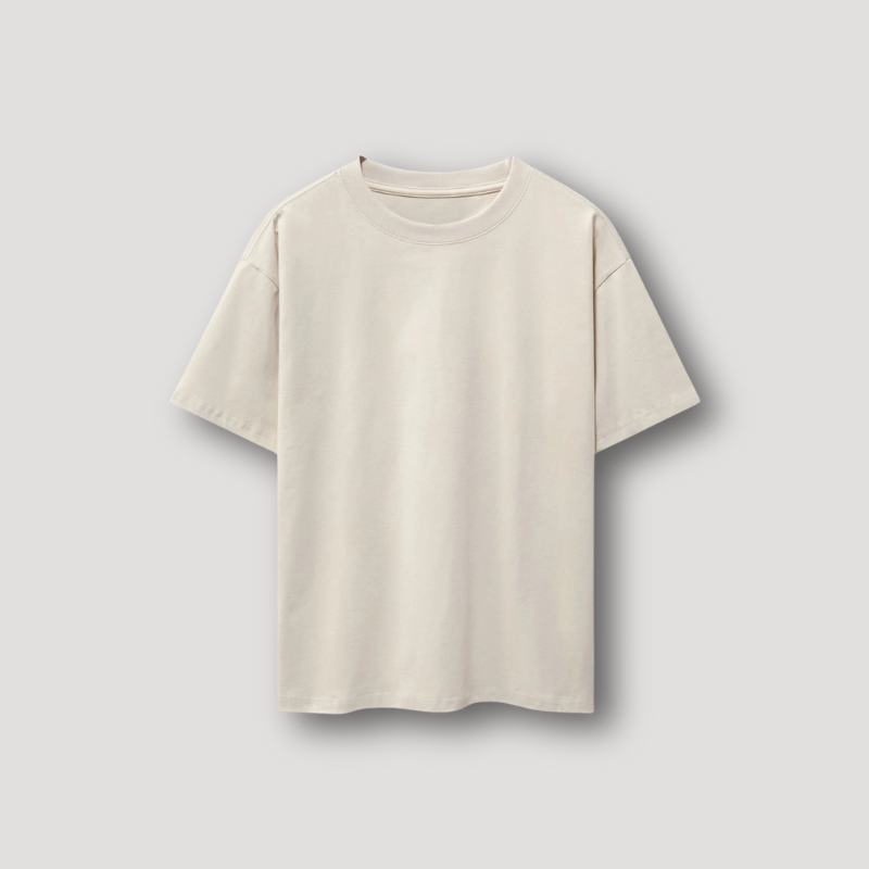 Drop Shoulder Korte Mouw Zomer T Shirt Mannen