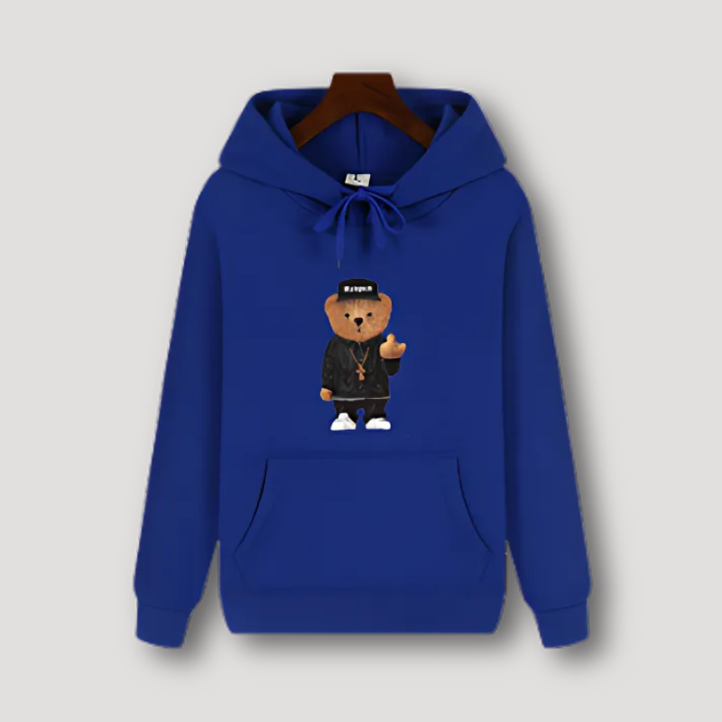 Hoodie Middelvinger Beer - Capuchon  - Katoen - Unisex