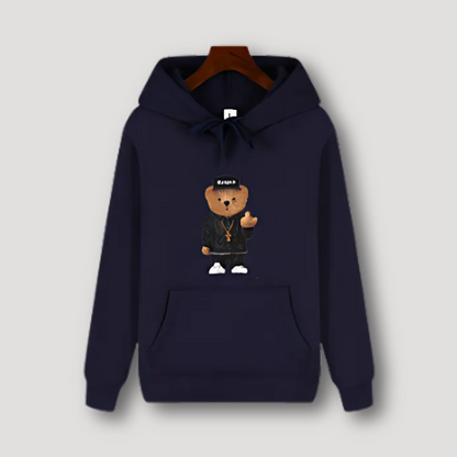 Hoodie Middelvinger Beer - Capuchon  - Katoen - Unisex