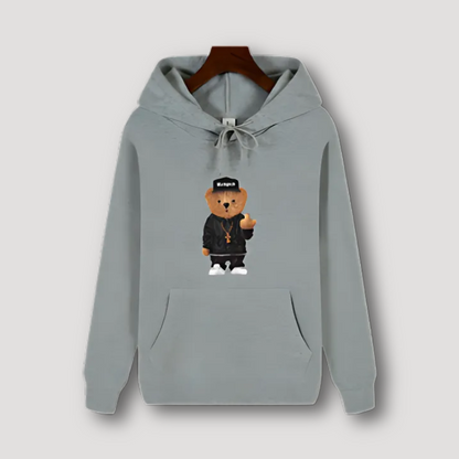 Hoodie Middelvinger Beer - Capuchon  - Katoen - Unisex