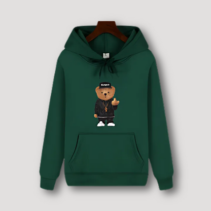 Hoodie Middelvinger Beer - Capuchon  - Katoen - Unisex