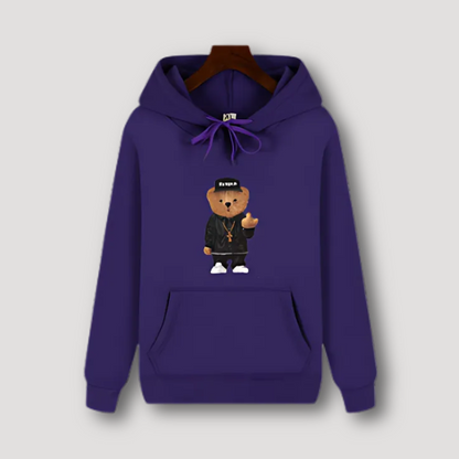 Hoodie Middelvinger Beer - Capuchon  - Katoen - Unisex