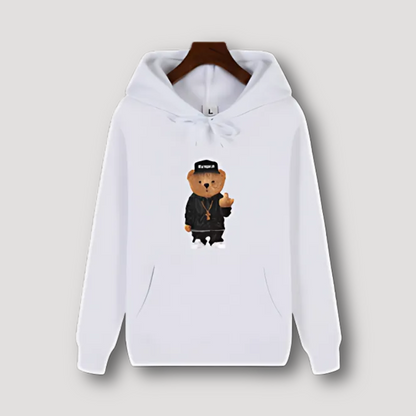 Hoodie Middelvinger Beer - Capuchon  - Katoen - Unisex