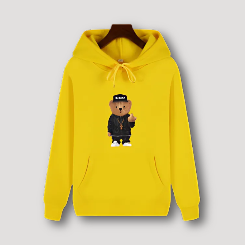 Hoodie Middelvinger Beer - Capuchon  - Katoen - Unisex