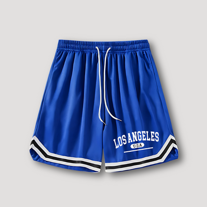 Sportlief Ademend LOS ANGELES USA Grafisch Druk Shorts