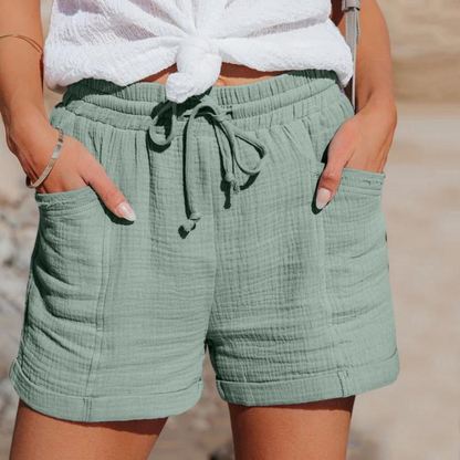 Strand Casual Highwaist Trekkoord Summer Shorts