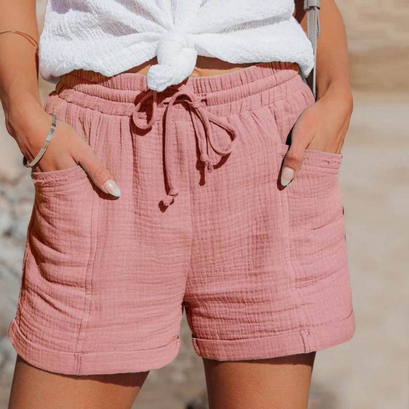 Strand Casual Highwaist Trekkoord Summer Shorts