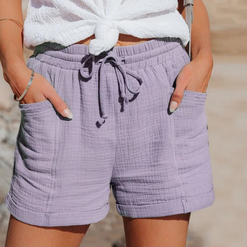 Strand Casual Highwaist Trekkoord Summer Shorts