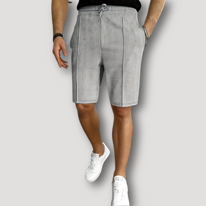 Klassiek Smart Casual Textuur Trekkoord Aangepast Shorts