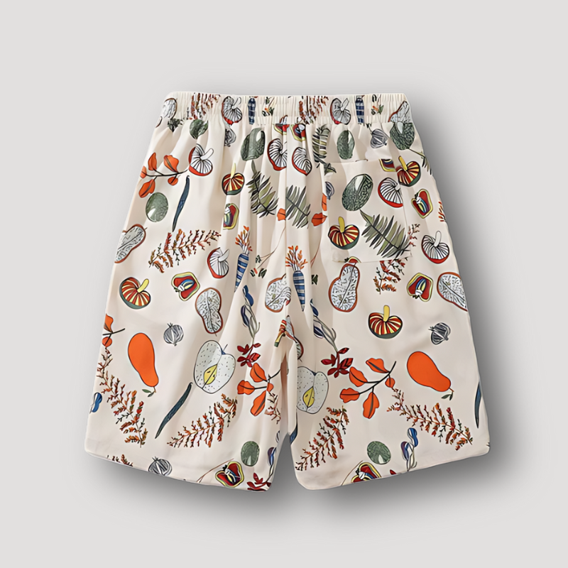 Helder Gekleurde Evendige Afdrukken Summer Shorts