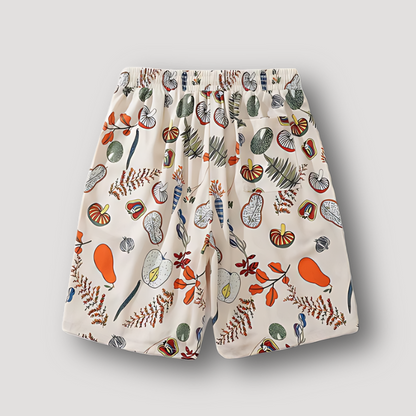 Helder Gekleurde Evendige Afdrukken Summer Shorts