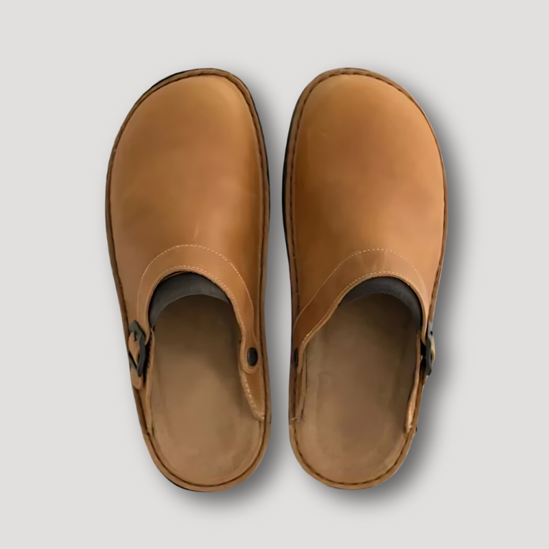 Klassiek Slip-on Cushioning Leren Clogs Voor Mannen