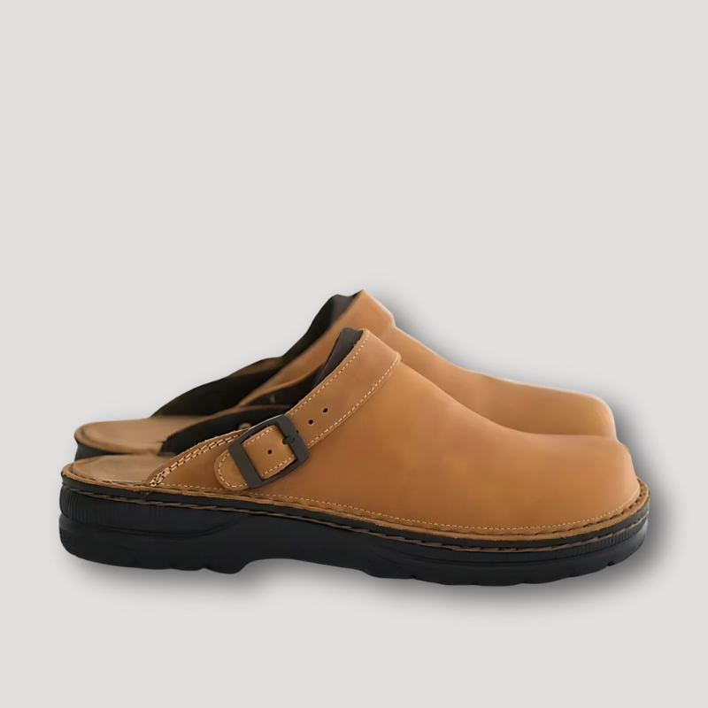 Klassiek Slip-on Cushioning Leren Clogs Voor Mannen