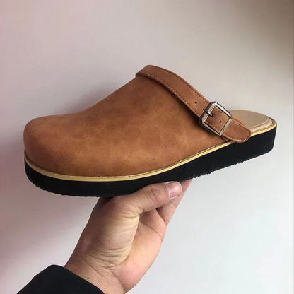 Klassiek Slip-on Cushioning Leren Clogs Voor Mannen