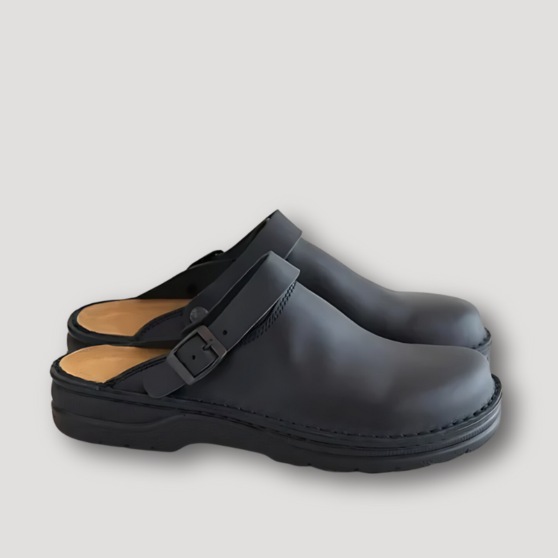 Klassiek Slip-on Cushioning Leren Clogs Voor Mannen