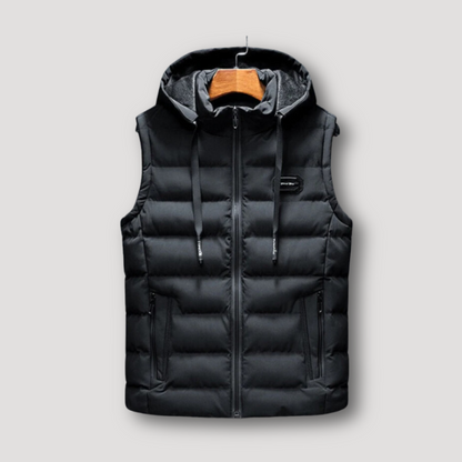 Outdoor Isolatie Horizontal Quilted Puffer Capuchon Vest