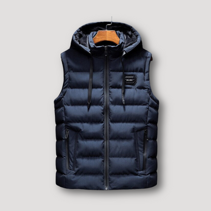 Outdoor Isolatie Horizontal Quilted Puffer Capuchon Vest