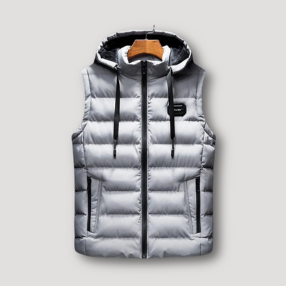 Outdoor Isolatie Horizontal Quilted Puffer Capuchon Vest