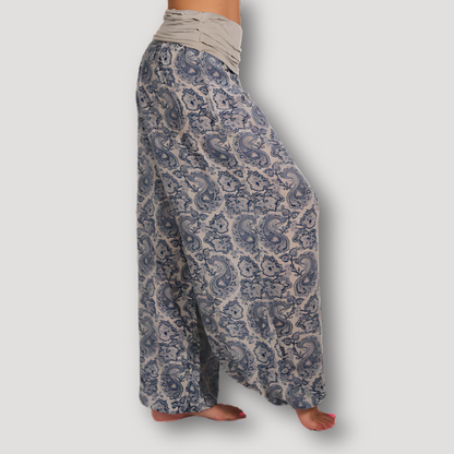 Los Stromend Paisley Patroon Boho Harem Broek