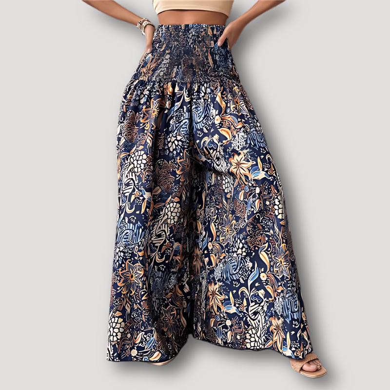 Highwaisted Paisley Patroon Boho Style Stromend Maxi Skirt