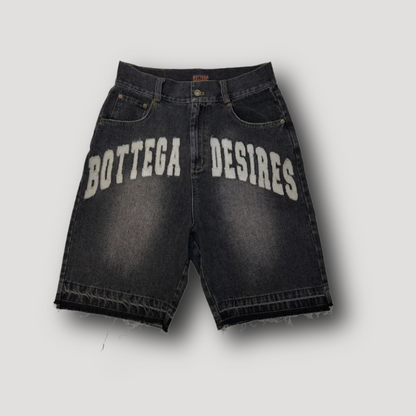 Y2k Bottega Denim Shorts - Streetwear korte broek voor mannen