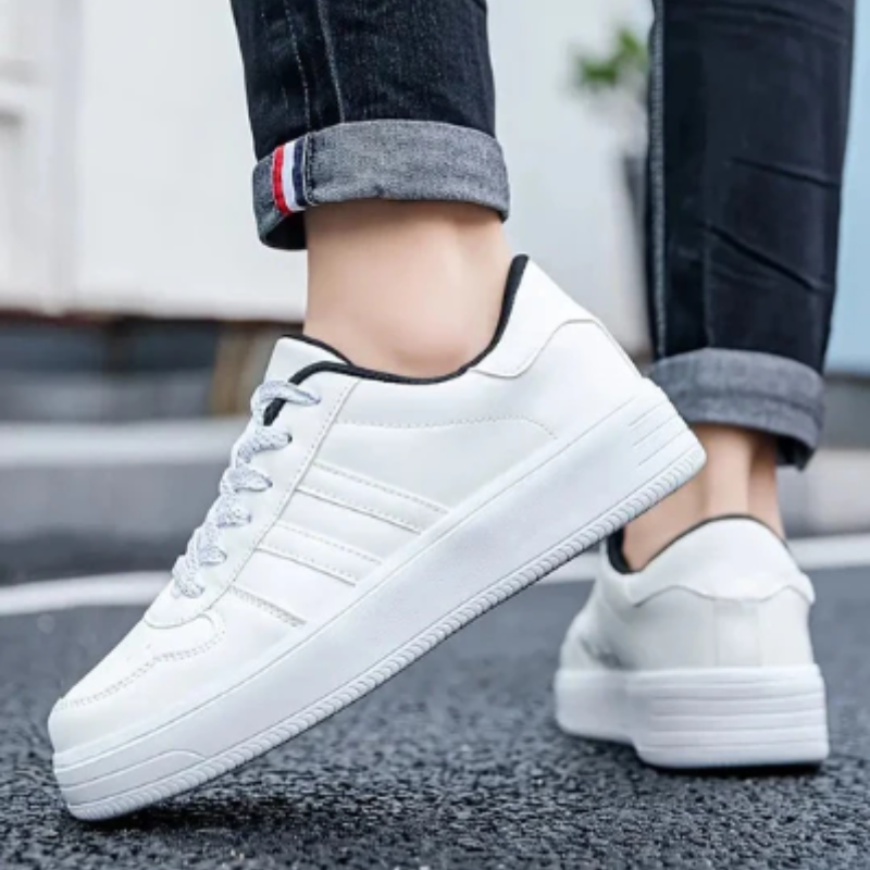 Old Money Style Zomerse Klassieke Witte Sneakers