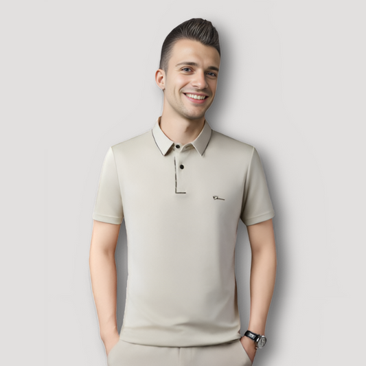 Klassiek Traditioneel Korte Mouw Slim Fit Polo Shirt Heren