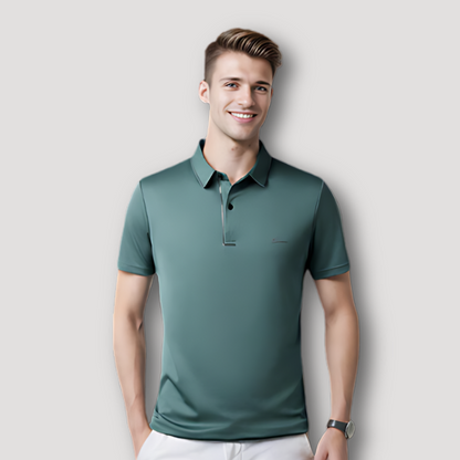 Klassiek Traditioneel Korte Mouw Slim Fit Polo Shirt Heren