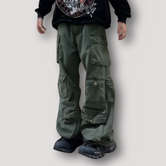 Oversized Loose Fit Baggy Cargo Pants Heren