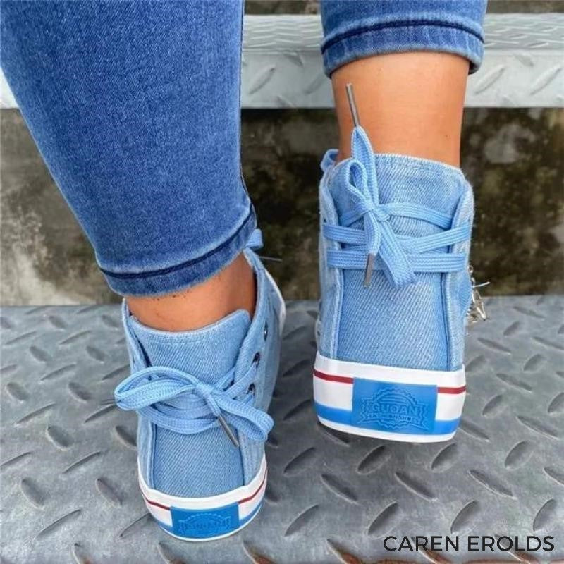 Kayden | Denim charmes sneakers