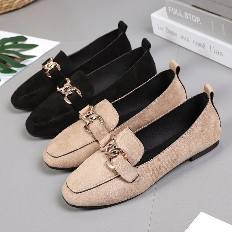 Platte Schoenen Modern Suède Loafers Women