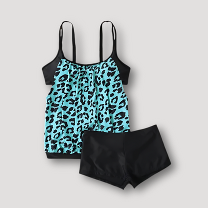 Ronde Halslijn Stromend Fit Tankini Set