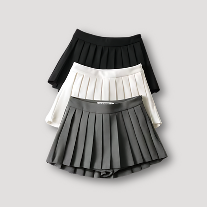 Verticaal Pleated Design Summer Mini Skort