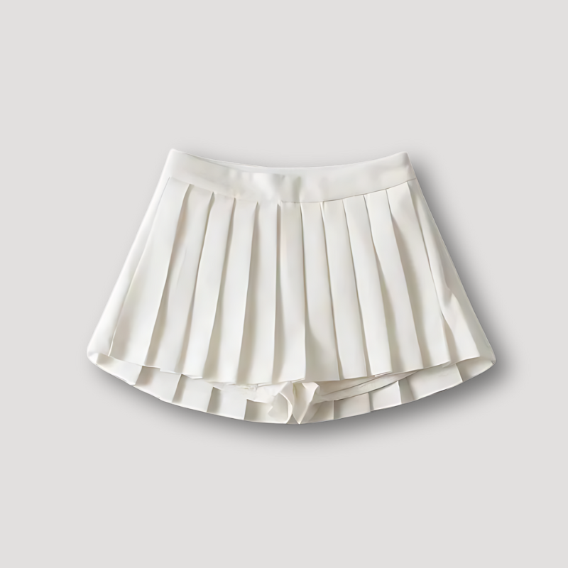 Verticaal Pleated Design Summer Mini Skort