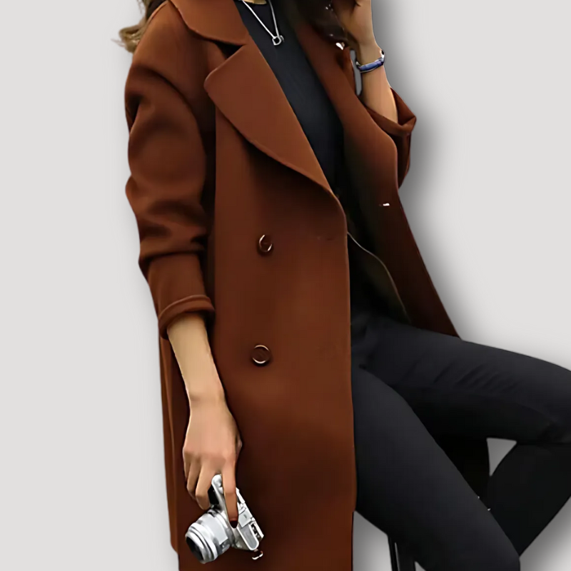 Elegant Double Breasted Trenchcoat Dames