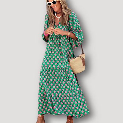 Bloemen Patroon Vloeiend Maxi Dress Dames